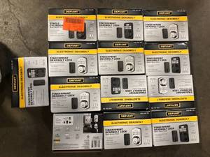Lot of Defiant Fingerprint Electric Deadbolt Locks  Customer Returns See Pictures