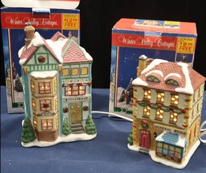 lot 49 image: LOT OF 2 WINTER VALLEY COTTAGES