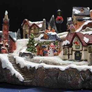 lot 64 image: NEW IN BOX FIBER OPTIC VILLAGE