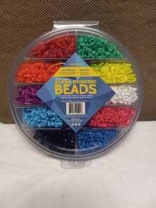 NEW ALPHA NUMERIC BEADS