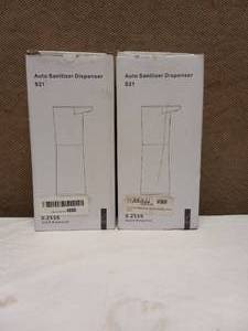 2 NEW AUTO SANITIZER DISPENSERS