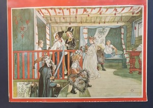 lot 34 image: Fine Framed Print by Carl Larsson