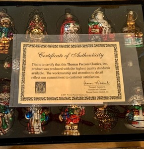 lot 101 image: Thomas Pacconi Classics Inc. Crate of Ornaments 2002 Collection