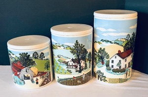 lot 89 image: Trio of Avon Canisters