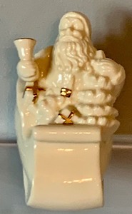lot 136 image: Lenox White Figurines - Santa Clause and Snowman