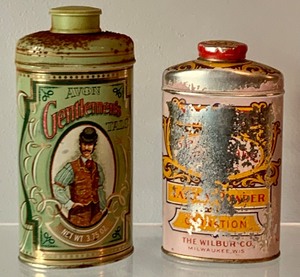 lot 279 image: Vintage Powder Tins, Wilburs and Avon