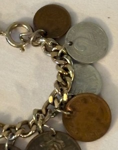 lot 238 image: Fantastic Foreign Coin Motif Bracelet