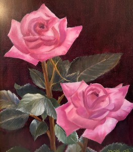 lot 49A image: Original Floral Painting by Don Vinje