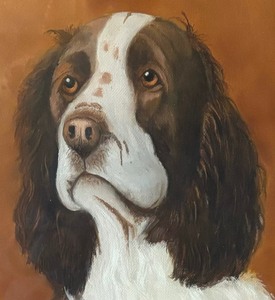 lot 169A image: Original Darling Dog Portrait Painting by Don Vinje