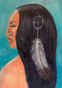 lot 249A image: Original Native American Painting by Don Vinje