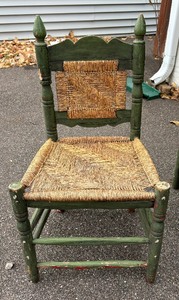 lot 301 image: Pair of Charming Caned Vintage Chairs
