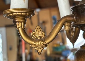 lot 316 image: 4 Arm Vintage Light Fixture