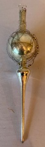 lot 350 image: Stunning Silver Tone Vintage Tree Topper