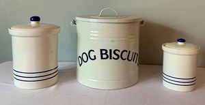 lot 366 image: Three Decorative Ceramic Canisters