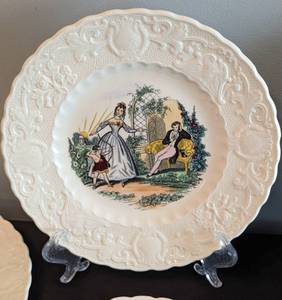 lot 151 image: Adams Valentines Day Plate Set