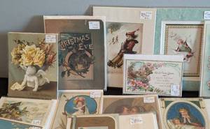 lot 168 image: Assorted VintageAntique Christmas Cards