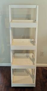 lot 173 image: Tiered Painted Wood Shelf