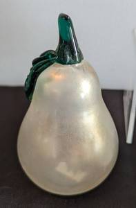 lot 213 image: Iridescent Glass Fruit