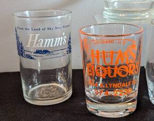 lot 215 image: Vintage Hamms and Assorted Glassware