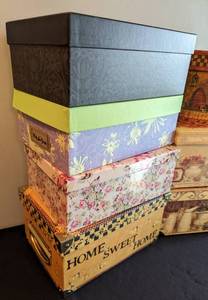 lot 337 image: Decorative Storage Boxes