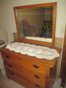 Vintage solid Wood 3-drawer dresser...