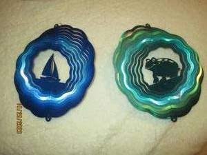 Laser etched metal wind spinners (1...