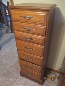 Wood 7-drawer Space saving style dr...