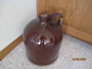 Brown Glazed stoneware water pitche...