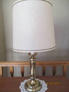 Heavy brass tone candlestick style ...