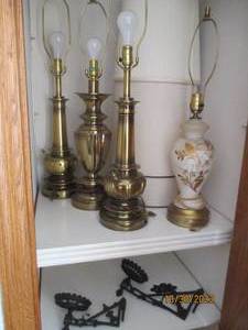 Collection of very heavy brass tone...