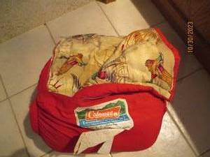 Vintage Coleman sleeping bag...