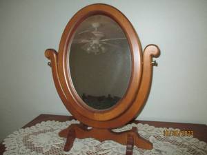 Wood framed dresser top style swive...