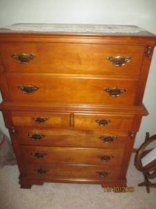 Solid Wood 6-drawer vintage Highboy...