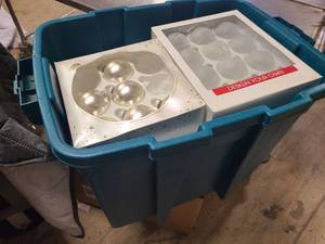 Tote full of like new ornament bulbs for painting