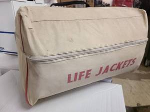 Life Jacket container for boating