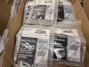 Box of assorted Wearever Brake Hardware Kits