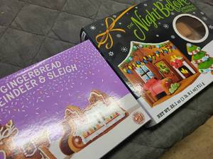 Night Before X-Mas and Reindeer Gingerbread building kits