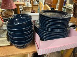 lot 43 image: Dishware - Dinner Plates, Salad Plates, Bowls & Cups