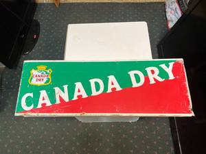 lot 143 image: Canada Dry Metal Sign
