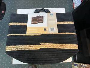 lot 152 image: New 2 Pack Rope Baskets