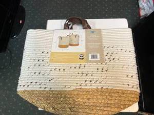 lot 153 image: New 2 Pack Rope Baskets