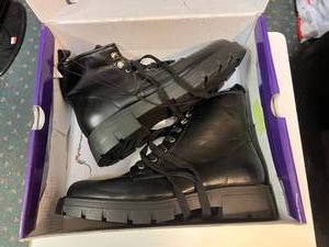 lot 158 image: NIB Size 9 Madden Girl Combat Boots