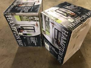 Lot of 2 Hampton Bay 48000 BTU Stainless Steel Patio Heater  Customer Returns See Pictures