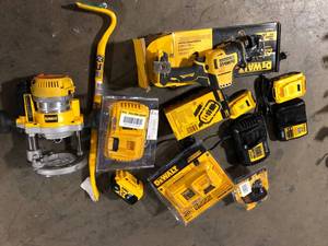 Lot of Assorted Power Tools and Hardware Various Models and Conditions  Customer Returns See Pictures