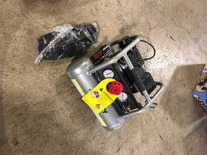 Husky 1 Gal. Portable Electric-Powered Silent Air Compressor Customer Returns See Pictures