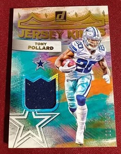 lot 163 image: 2022 Donruss Tony Pollard Jersey Card - #d399