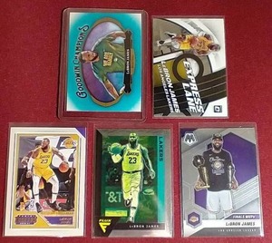 lot 168 image: (5) LeBron James Cards