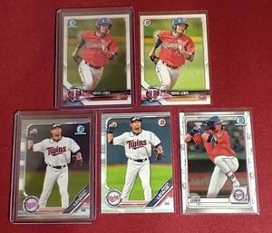 lot 171 image: (5) Bowman Royce Lewis Prospect Cards
