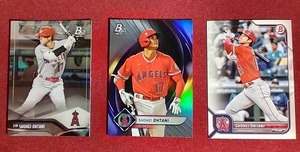 lot 13 image: (3) Bowman Shohei Ohtani Cards