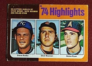lot 39 image: 1975 Topps Highlights Nolan Ryan Card